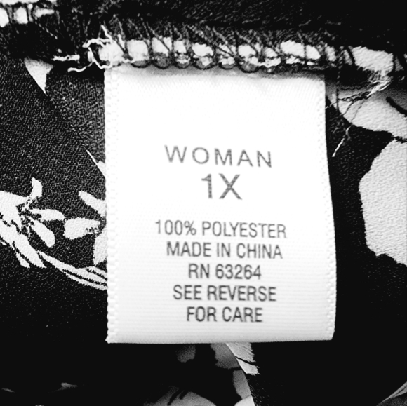 Roz & Ali Women's Plus Size Tank Floral Polyester Sz 1X - Picture 8 of 8